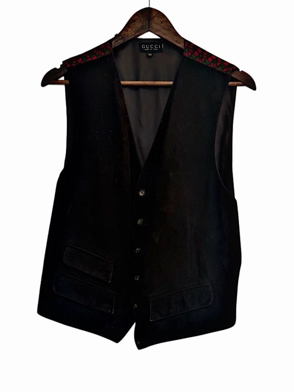 Authentic Gucci Tom Ford Suede Silk Horsebit Back Vest
